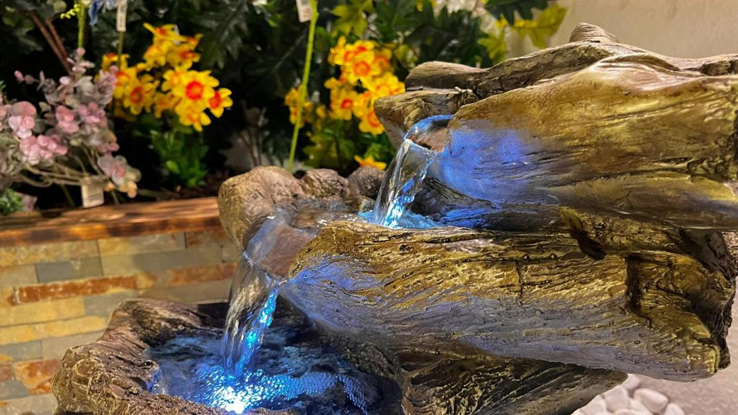 Tranquillity Water Features 5 Tier Wood Cascade Woodland Water Feature