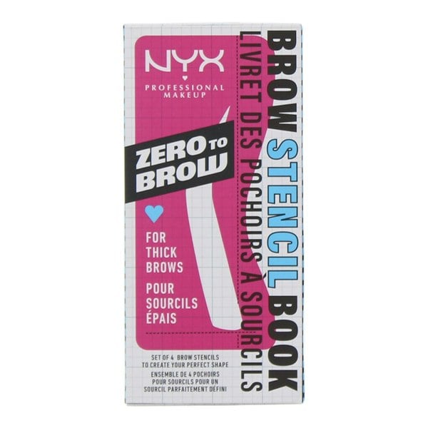 NYX Zero To Brow Stencil 4pcs