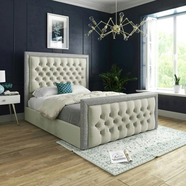 DS Living Cheltenham Bed - Kingsize - 5ft - Cream