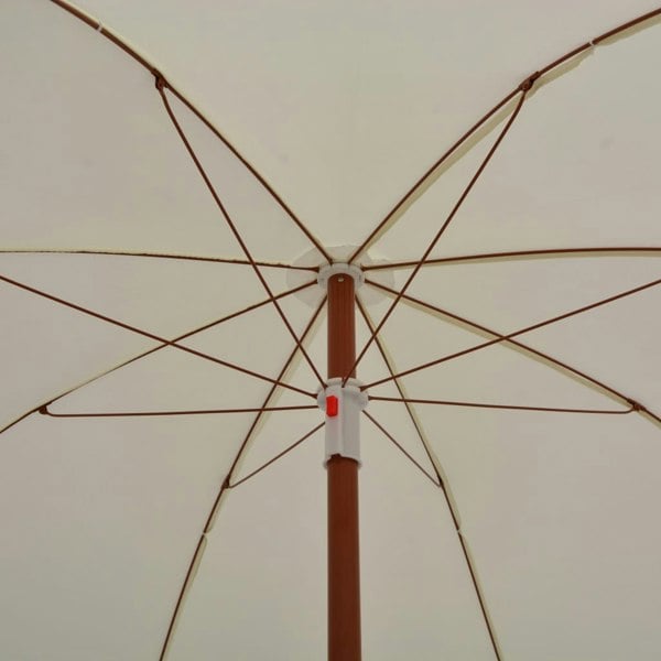 Berkfield Parasol with Steel Pole 240 cm Sand