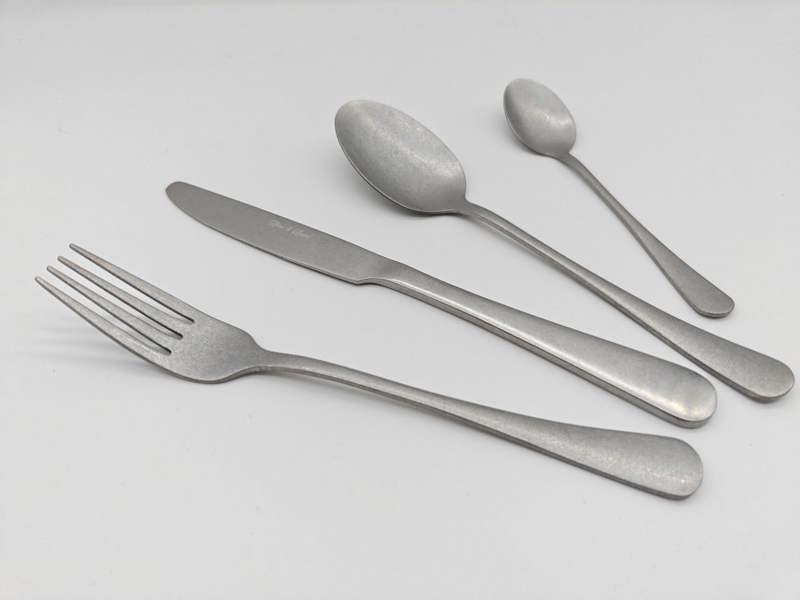 Glim Glam Cutlery Set Stainless Steel 32pc Sets Anydate Stonewash