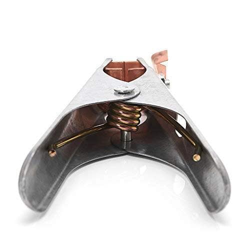 KAV - Pack of 2 Welding Manual Welder Arc Earth Ground Cable Copper Grip Clip Clamp 300A