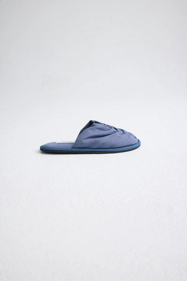 Pretty You London Linen Mule In Folkestone Grey