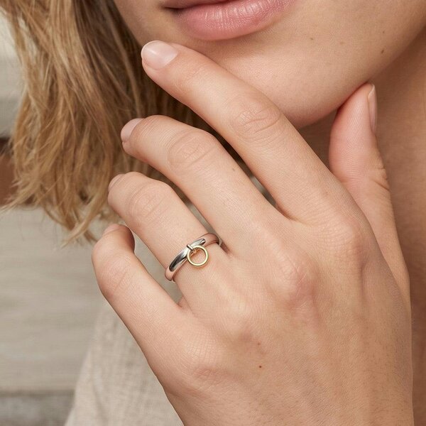 Gold Trip Two Tone Door Knocker Ring