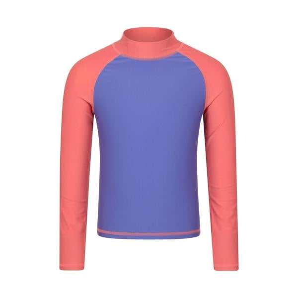 Mountain Warehouse Childrens/Kids Long-Sleeved Rash Top - Purple - 