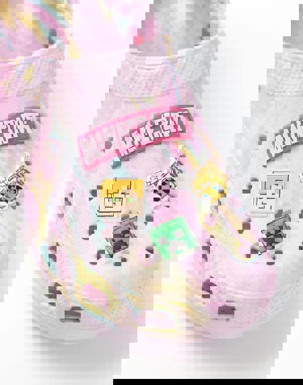 Minecraft Girls Purple Multi Character Clogs