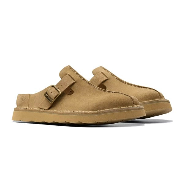 Clarks Originals Solsbury Suede Mule Dark Sand