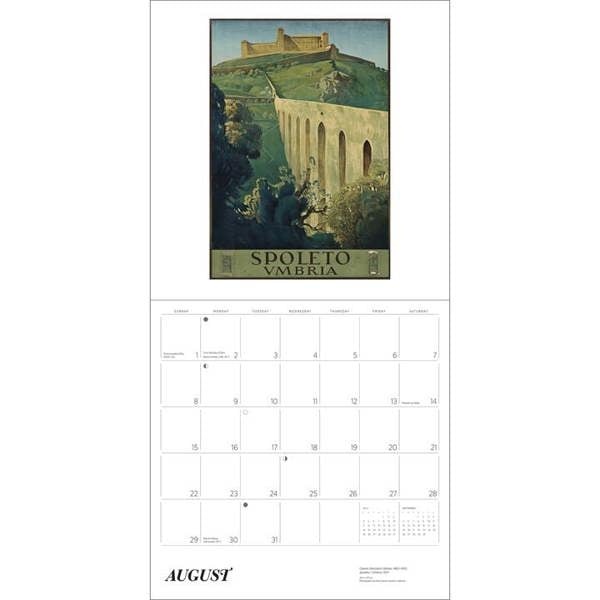Italy, Vintage Travel Posters Calendar 2027, Wall Calendars, Month To View, Travel, Gift