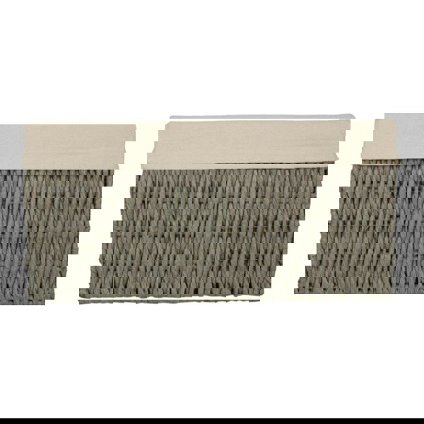 White Cotton Paper Rope Storage Basket with White Cotton Lining