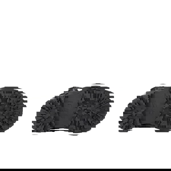 Embassy London Wanderer - Navy & Grey & Burgundy - Men's leather combat style side zipper boot in brown