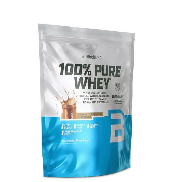 BioTechUSA 100% Pure Whey, Caramel-Cappuccino - 900g