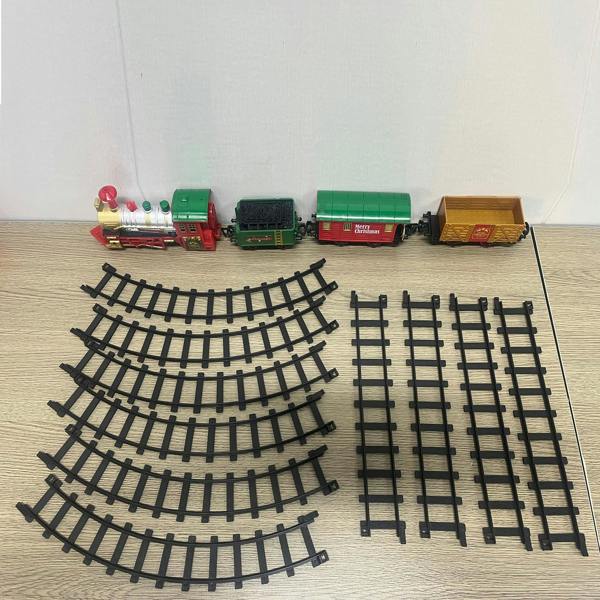 Rexco Deluxe Train Set Around Christmas Tree Track Toy Lights Musical Party Xmas Gift