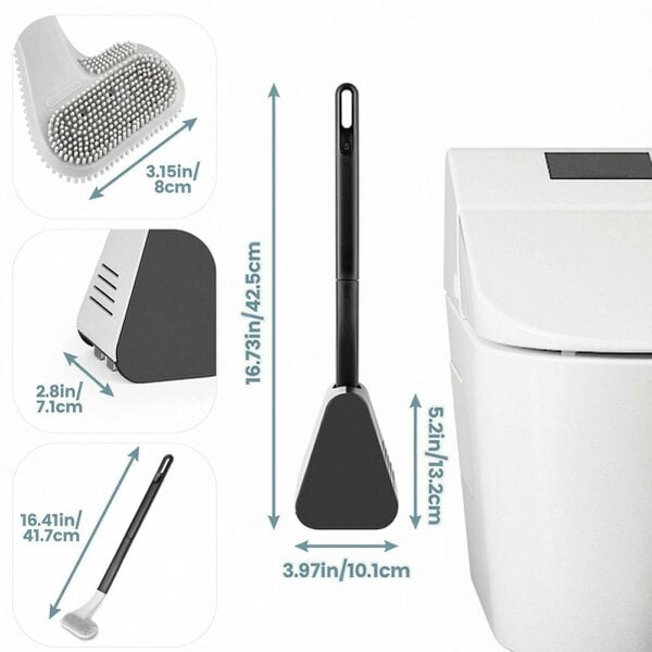 deAO Toys deAO Golf Style Head Toilet Brush Black