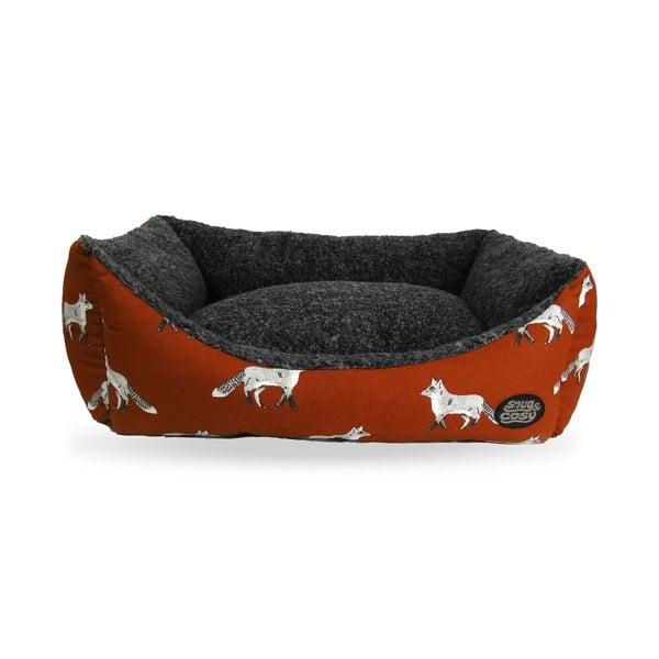 Snug and Cosy Pets Fox Print Bed