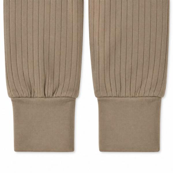 Mini Cuddles Baby Unisex Farm Print & Striped pack of 3 Joggers, Cream, Sage Green and Brown