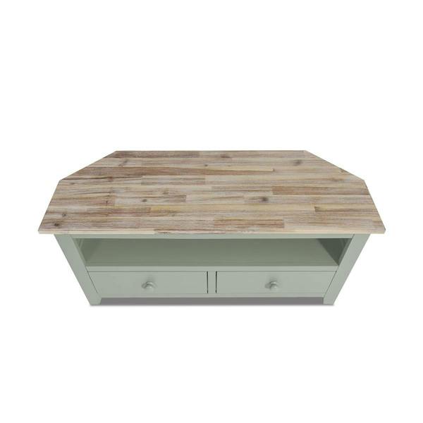 Statement Furniture Florence Wooden Corner TV Unit With 2 Drawers and Shelf