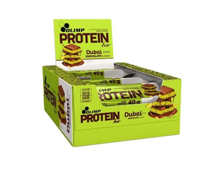 Olimp Nutrition Protein Bar, Dubai Style Chocolate - 25 x 40g
