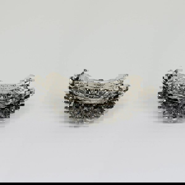 silver hair clip barrette