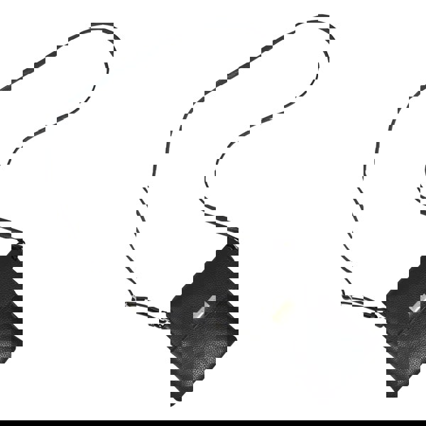 Assots London 'MARIA' Black Pebble Grain Real Leather Crossbody Phone Bag