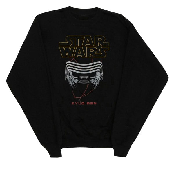 Star Wars: The Rise of Skywalker Girls Kylo Helmet Sweatshirt - Black