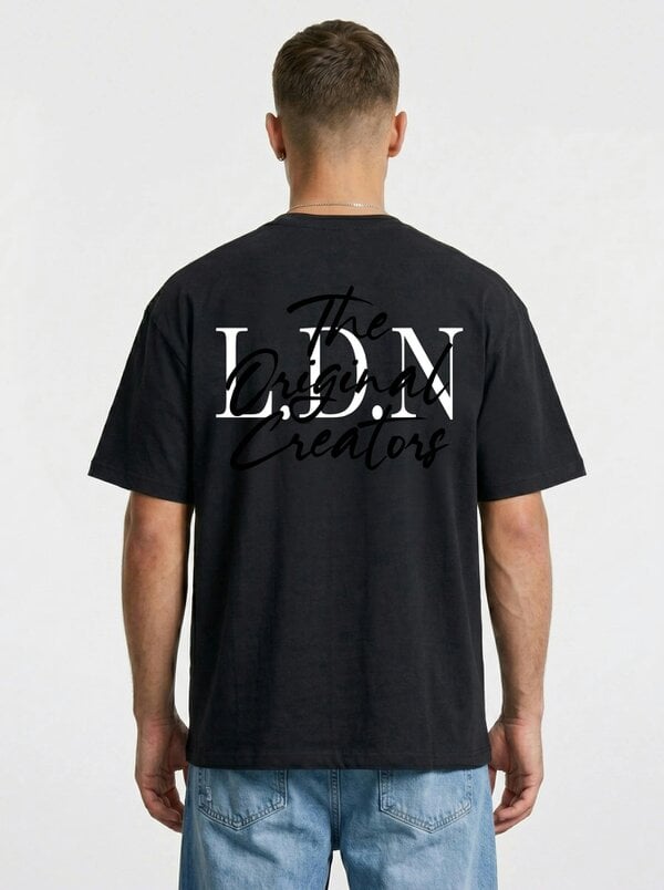 London Attitude Original Creators Oversized Heavyweight Streetwear Graphic T-Shirt