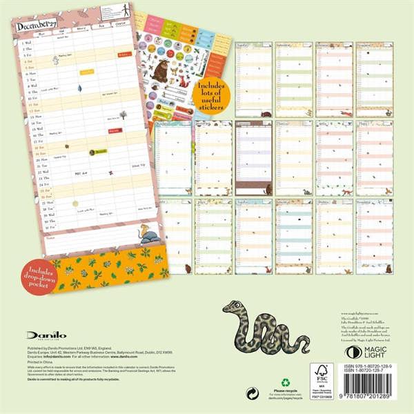 Julia Donaldson, Gruffalo Family Planner 2026 - 2027, Family Planners, Month To View, History & Literature, Gift