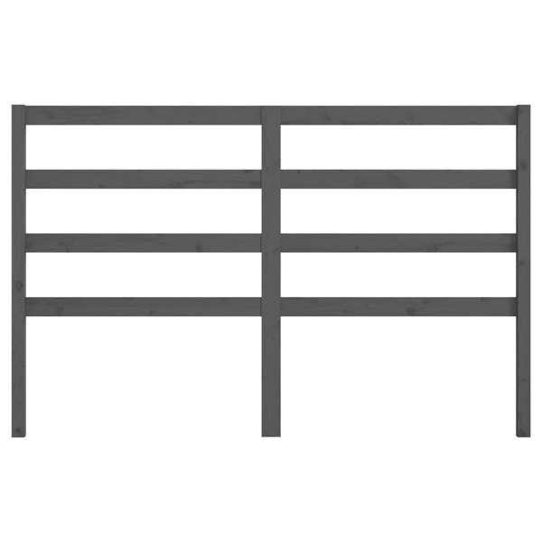Berkfield Bed Headboard Grey 146x4x100 cm Solid Wood Pine