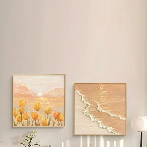 Healing Style Bedroom Mural Wall Art, Rectangle-Ritconcept-Rit Concept