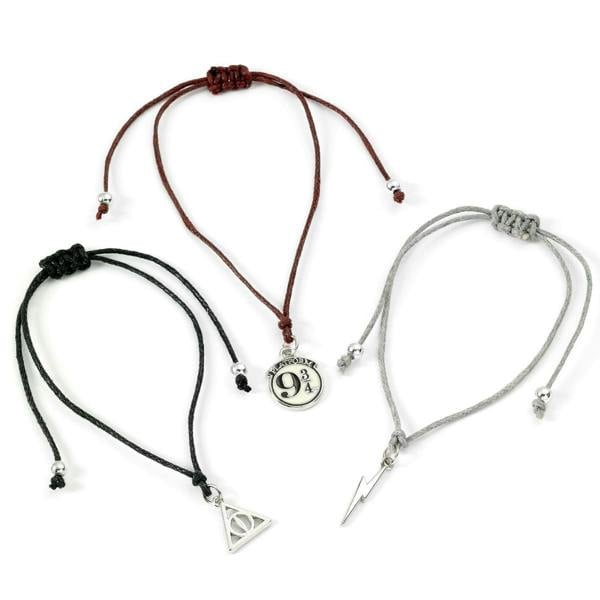 Harry Potter  Deathly Hallows Friendship Bracelet Set  Multi
