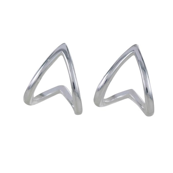 Sterling Silver Huggie Heart Earrings - Reeves & Reeves