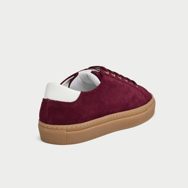 Calla Shoes Star - Cherry Suede Wide Fit Trainers