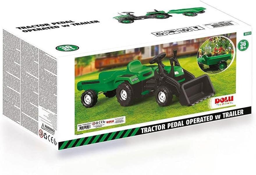 Dolu Ranchero Tractor Pedal Operated with Trailer & Excavator