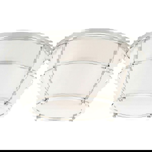 2 Bulb Flush Light Low Ceiling Polished Chrome LED E27 60W Bulb Loops