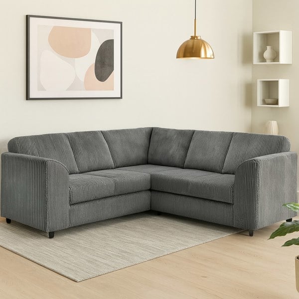 Furnishings For Less Ferguson Full Jumbo Cord 5 Seater 2 Corner 2 Sofa Full Back