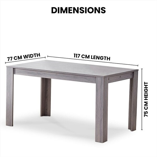 Kosy Koala Dining Table and 4 Chairs With Bench Grey 4 Grey Velvet Chairs Wood Table Dining Set Furniture
