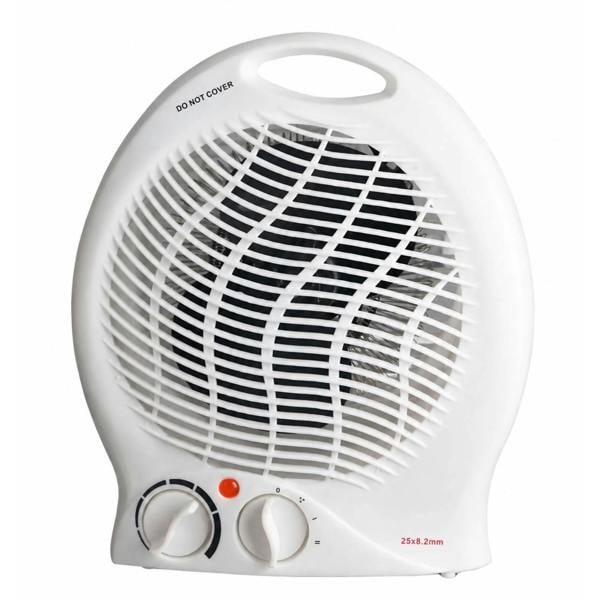 Dyzi 2000W Portable Fan Heater Adjustable Thermostat Tip-Over Protection