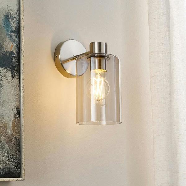 Pagazzi Lighting Kingsholm Brushed Satin Nickel Wall Light