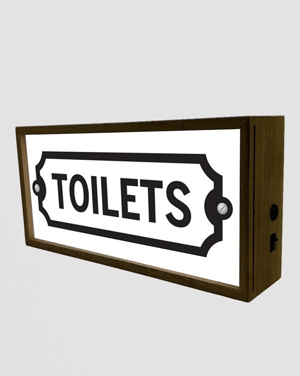 Light Box Toilet Sign – LED Restroom Indicator with Style