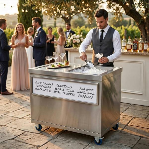Kukoo Mobile Cocktail Bar Station & Ice Cart – 800mm