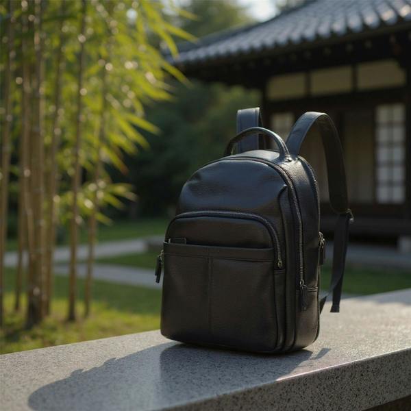 Infinity Leather Genuine Leather Vintage Rucksack Laptop Bag Travel Backpack - Capri