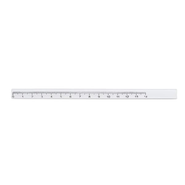 MidOcean Maderos Pencil With Ruler - White - 
