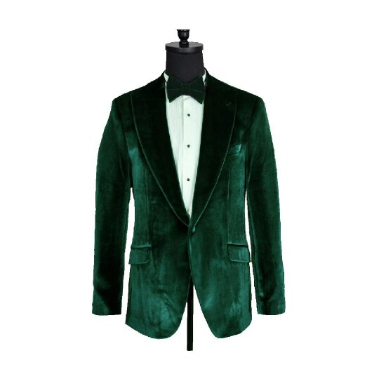 David WeJ Maison Velvet Blazer - Green