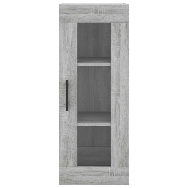Berkfield Highboard Grey Sonoma 34.5x34x180 cm Engineered Wood