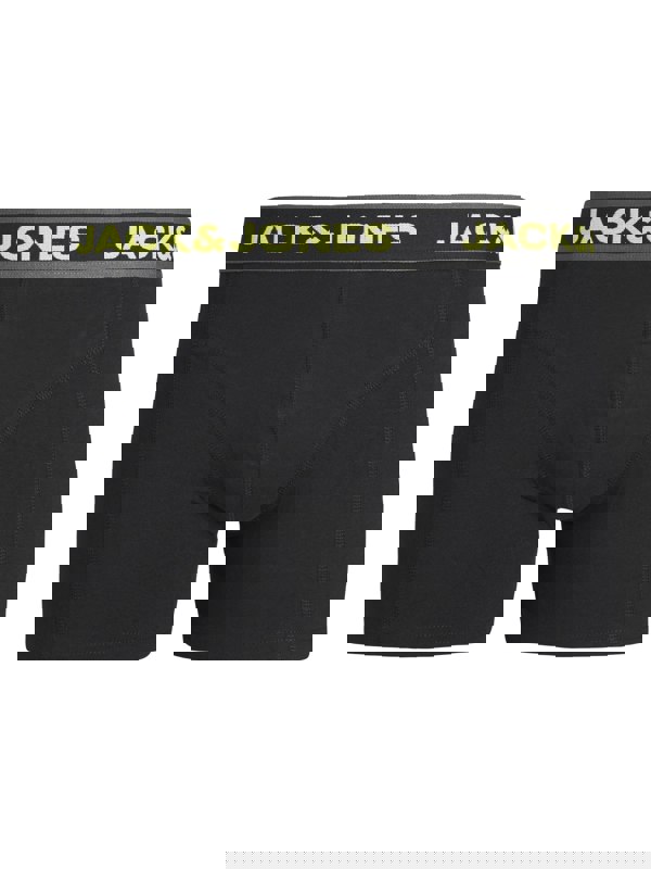 Jack & Jones SPEED SOLID Mens 5 Pack Trunks Black
