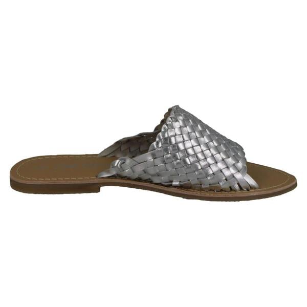 Leather Collection Ladies Leather Collection Flat Weave Vamp Mules F00192