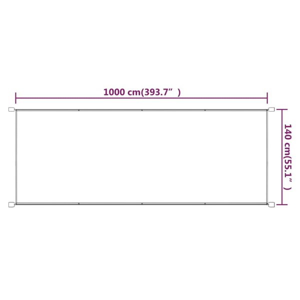 Berkfield Vertical Awning Blue 140x1000 cm Oxford Fabric