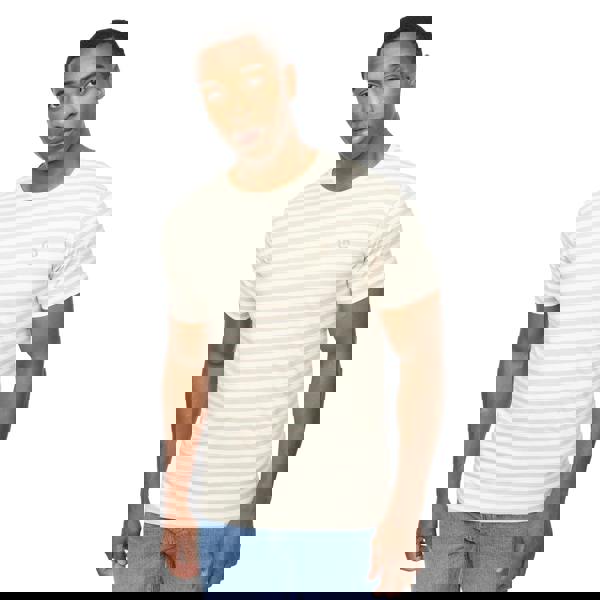 Crosshatch Mens Loppins T-Shirt - Off White - 