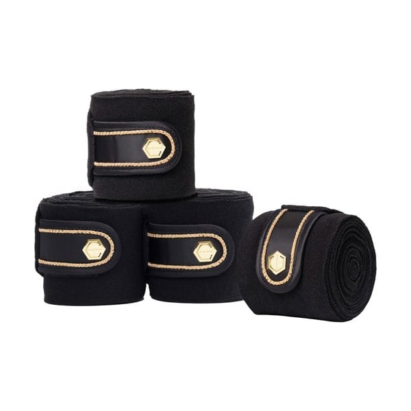 Coldstream Marygold Horse Bandages (Pack of 4) - Black
