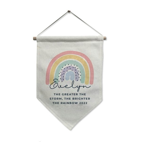 Personalised Memento Company Personalised Rainbow Hanging Banner