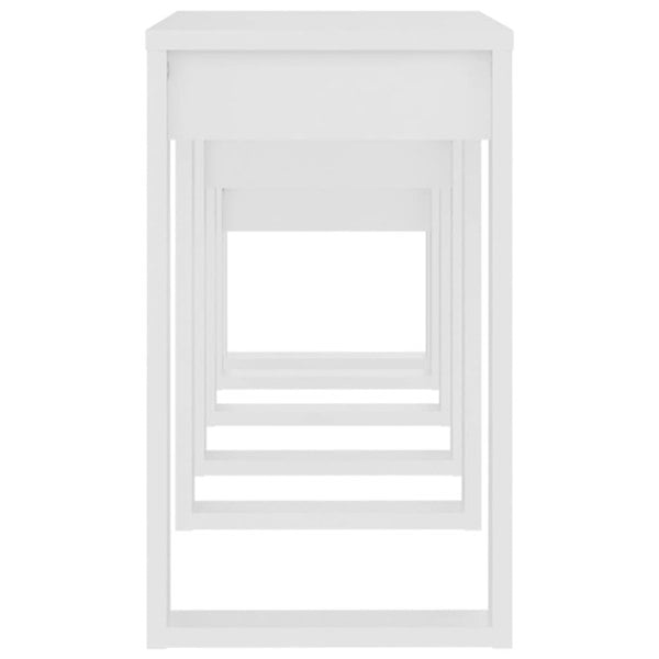 Berkfield Nesting Tables 3 pcs White Engineered Wood